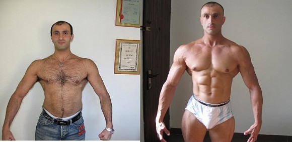 לפני ואחרי הדיאטה לחיטובים והאימונים של מאמן האלופים - יעקב עזרא