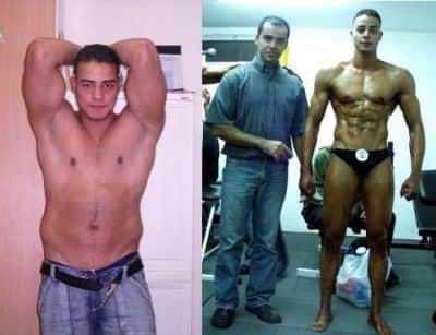 מטופלו של קובי עזרא - לפני התחרות מר ישראל לנוער עד גיל 18.